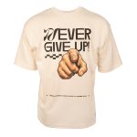 KOSZULKA NEVER GIVE UP – RALLY FAN COLLECTION 2026 (KREMOWA)